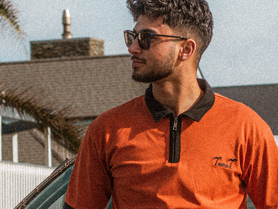 Quarter-zip finish